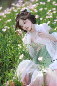 Xian Luo in YiTuYu Art Language Vol.9171: A Stunning Spring-Themed Portrait Collection for Artistic Inspiration and High-Quality Photography Enthusiasts-8