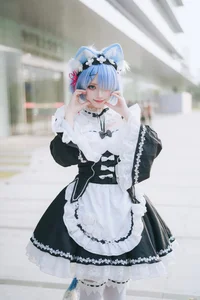 Sweet Enchantment: Coser Hua Qi Hana as Neko Rem Part02-24