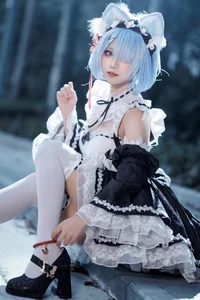 Sweet Enchantment: Coser Hua Qi Hana as Neko Rem Part02-42