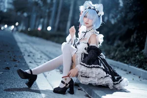 Sweet Enchantment: Coser Hua Qi Hana as Neko Rem Part02-21