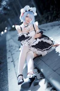Sweet Enchantment: Coser Hua Qi Hana as Neko Rem Part02-0
