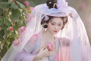 YiTuYu Vol.8616: Qian Yue's Serene Elegance Amidst Blooming Hibiscus-2