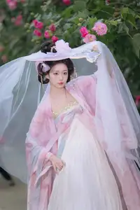 YiTuYu Vol.8616: Qian Yue's Serene Elegance Amidst Blooming Hibiscus-19