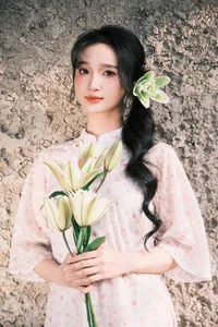 Ethereal Muse in the Golden Hour Bloom-11