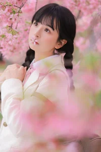 Dreamy Spring Aesthetic: Schoolgirl Style Under Cherry Blossoms - JK Uniform-12