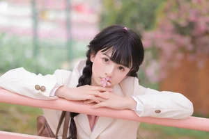 Dreamy Spring Aesthetic: Schoolgirl Style Under Cherry Blossoms - JK Uniform-23