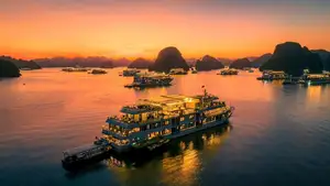 Vietnam Travel: Ha Long Bay Sunset Cruise, Experience the Beautiful Season-0