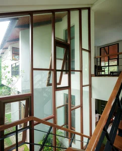 Modern Tropical 2-Story Home Design: The LP16 House Featuring North-South Ventilation, Private Pool, and Sustainable Wooden Louvers for Multi-Generational Living-6