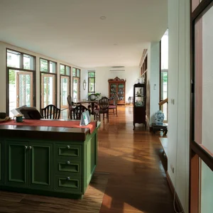 Modern Tropical 2-Story Home Design: The LP16 House Featuring North-South Ventilation, Private Pool, and Sustainable Wooden Louvers for Multi-Generational Living-7