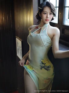Elegant Modern Cheongsam Fashion and Oriental Aesthetic Photography: XiuRen No.10749 Featuring the Graceful Lilyanna-25