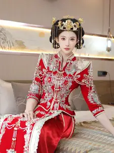 Li Shuang Er: Traditional Beauty in Vibrant Xiùhéfú from XiuRen model Part01-0