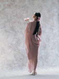 Artistic Portrait: Elegant Asian Woman with Lilies-4