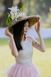 Ethereal Beauty Amidst Green Nature | Stunning Outdoor Portrait-1