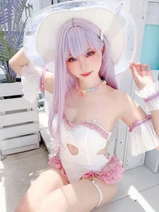 Ethereal Charm: Ely_eee Captivates in the Stunning Plymouth Swimsuit Collection-16