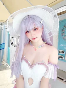 Ethereal Charm: Ely_eee Captivates in the Stunning Plymouth Swimsuit Collection-0