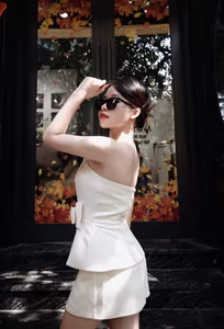 VGU No.1: Stylish Girl Flaunts Alluring Beauty at Autumn Cafe 1000020794-5