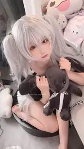 Seele Maimai White Twin Pigtails: Sweet Charm of an Anime-Style Girl-1