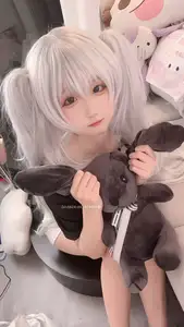 Seele Maimai White Twin Pigtails: Sweet Charm of an Anime-Style Girl-11