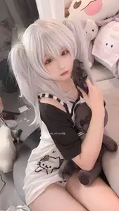 Seele Maimai White Twin Pigtails: Sweet Charm of an Anime-Style Girl-6