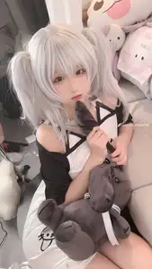 Seele Maimai White Twin Pigtails: Sweet Charm of an Anime-Style Girl-7