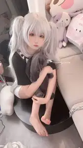 Seele Maimai White Twin Pigtails: Sweet Charm of an Anime-Style Girl-3