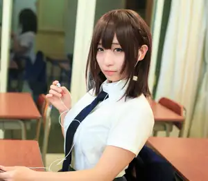 Moe Iori in School Uniform: Pure Charm of "Monday's Child" Part03.-6