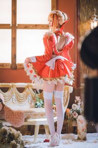 Coser Kanoko Chitanda as Nero Maid | Elegant Cosplay Portrait-16