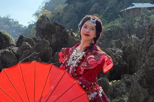 Do Yen Dan Radiates Sophistication in a Stunning Purple Silk Gown-6