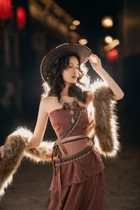 Wild Elegance: Liao Xiao Lan's Cinematic Style in YiTuYu Vol.8963-7