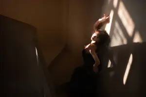 Yi Ming: Classic Elegance in Black Lace Dress - YiTuYu Art Language Vol.8835-26