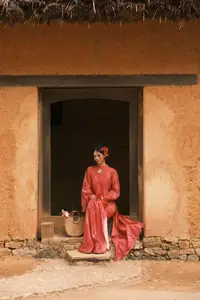 Graceful Ao Dai: Traditional Vietnamese Beauty Adorned with Fresh Flowers-12