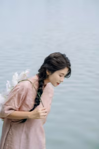 XVG No.26: Elegant Vietnamese Girl with a Charming Smile and White Orchids-9