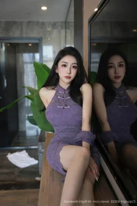 Elegant Lavender Moments with Xiao A Jiao Gill in XiuRen No.10801 Collection-30