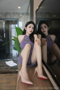 Elegant Lavender Moments with Xiao A Jiao Gill in XiuRen No.10801 Collection-7