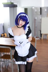 Coser G44 Bu Hui Shou Shang: Enchanting Maid Cosplay - Feng Yu Ling in Classroom-8
