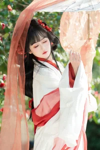 Hanfu Elegance Amidst Camellias YiTuYu Vol.8881 Jiao Yi Zhi Sui Sui-11