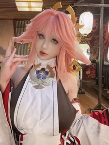 Enchanting Yae Miko Cosplay by Jiu Qu Jean-16