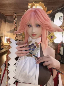 Enchanting Yae Miko Cosplay by Jiu Qu Jean-2