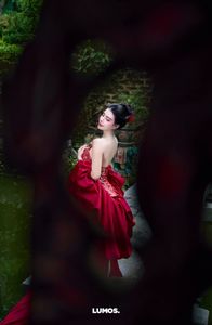 Traditional Vietnamese Beauty: Elegant Woman with Red Lantern, Capturing Asian Charm. 1000018929.jpg-0