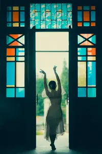 Immerse in Artistic Beauty: Xiao Ran's Graceful Dance Amidst Ancient Nature - YiTuYu Vol.8777-17