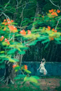 Immerse in Artistic Beauty: Xiao Ran's Graceful Dance Amidst Ancient Nature - YiTuYu Vol.8777-7