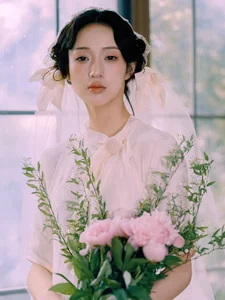 Elegant Lace Cheongsam Fashion: Art Language Vol.9356 featuring Model Meng – Timeless Retro Style Portrait Photography-0