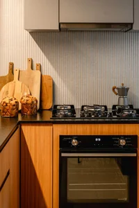 Transform 150m2 apartment into a cozy gathering space by removing partition walls-7