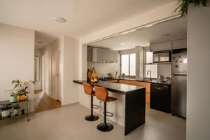 Transform 150m2 apartment into a cozy gathering space by removing partition walls-11