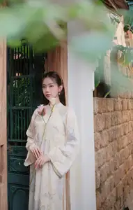 Captivating Asian Beauty: Elegant Woman Embracing Delicate Flowers-6