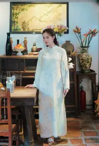 Captivating Asian Beauty: Elegant Woman Embracing Delicate Flowers-5