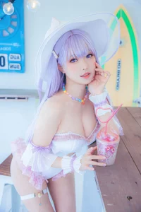 Ethereal Charm: Ely_eee Captivates in the Stunning Plymouth Swimsuit Collection-6