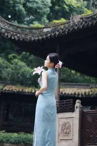 Shaoxing Jiangnan Aesthetic: Xiao Lan in Modern Cheongsam Fashion - Art Language Vol.9301 Oriental Beauty Collection-4