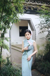Shaoxing Jiangnan Aesthetic: Xiao Lan in Modern Cheongsam Fashion - Art Language Vol.9301 Oriental Beauty Collection-11