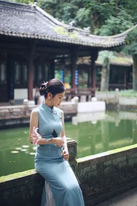Shaoxing Jiangnan Aesthetic: Xiao Lan in Modern Cheongsam Fashion - Art Language Vol.9301 Oriental Beauty Collection-14